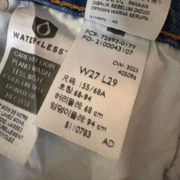 Levis Ribcage Straight Ankle Jeans Size 27 - Picture 4 of 5